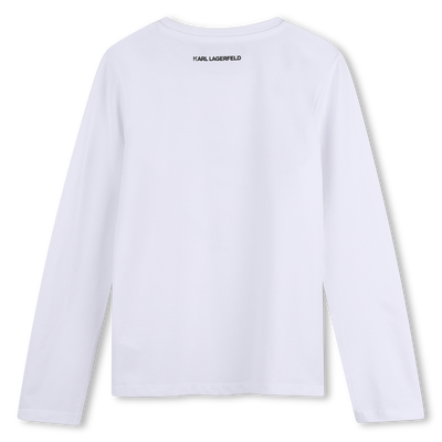 T-shirt met lange mouwen KARL LAGERFELD KIDS GIRL