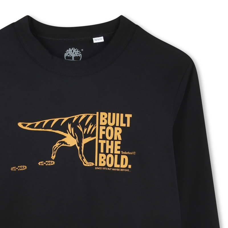 T-shirt met print en opschrift TIMBERLAND 
                        BOY