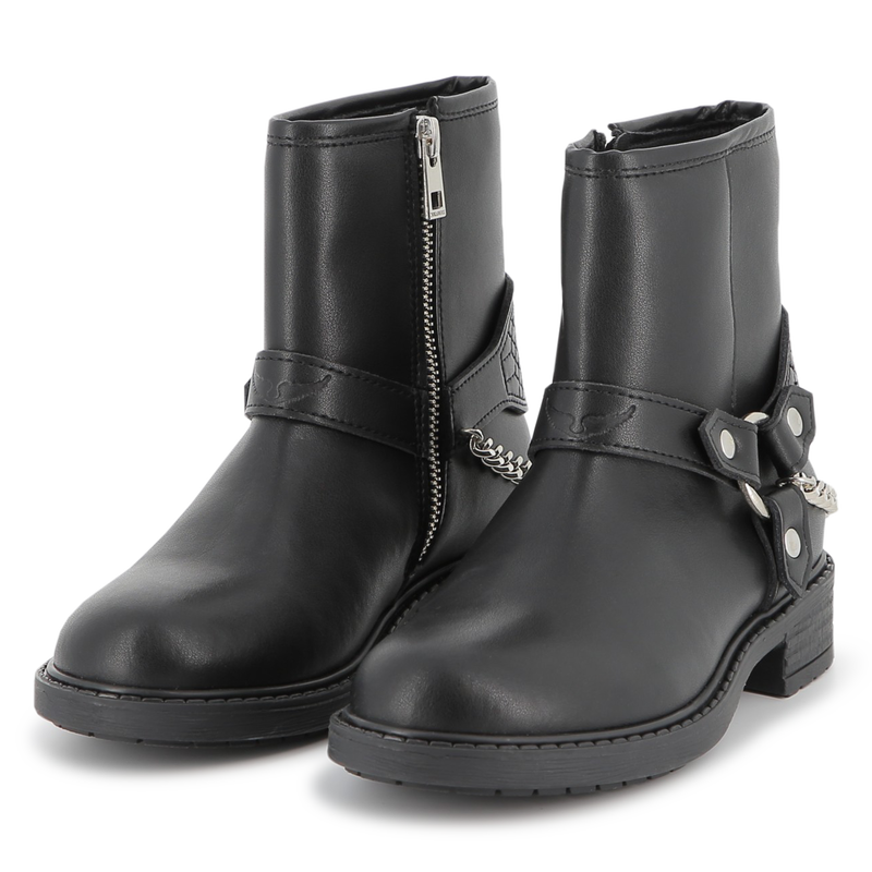 Bikerlaarzen van rundleer ZADIG & VOLTAIRE 
                        GIRL