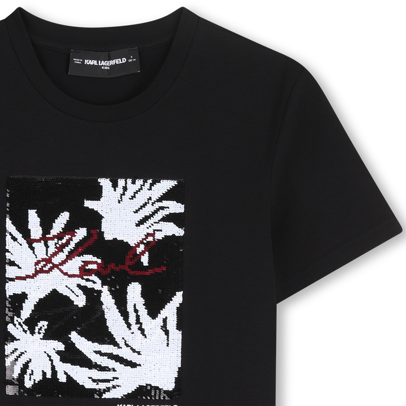 T-SHIRT MET KORTE MOUWEN KARL LAGERFELD KIDS 
                        GIRL