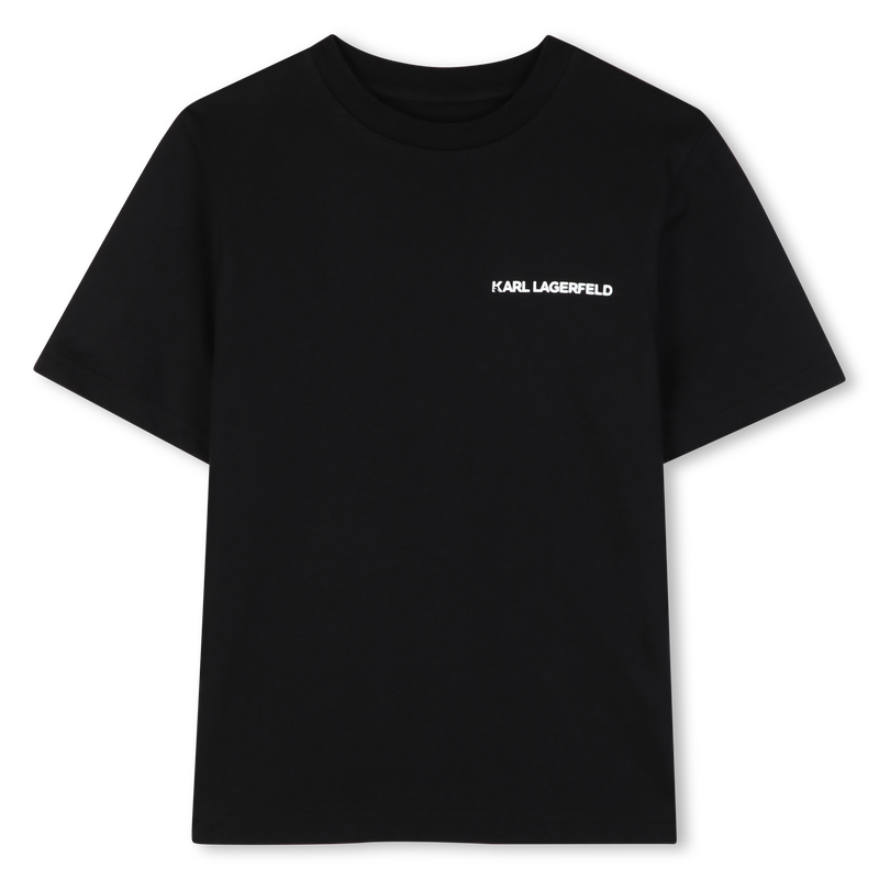 SET VAN 2 T-SHIRTS MET KORTE MOUWEN KARL LAGERFELD KIDS 
                        BOY