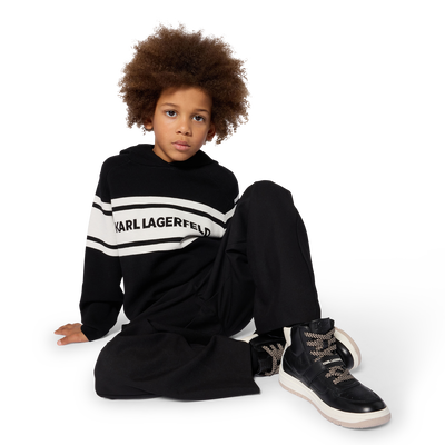 Sweater met capuchon KARL LAGERFELD KIDS BOY