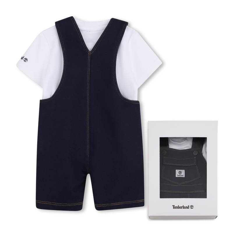 OVERALLS EN T-SHIRT SET TIMBERLAND 
                        BOY