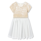 Jurk van twee materialen BILLIEBLUSH 
                    GIRL