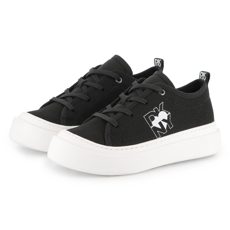 Canvas sneakers met veters DKNY 
                        GIRL