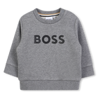 Sweatshirt met ronde hals, HEERGRIJS, hi-res