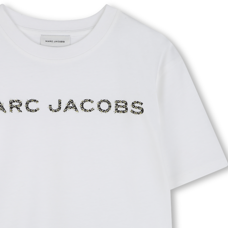 Katoenen T-shirt met strass MARC JACOBS 
                        GIRL