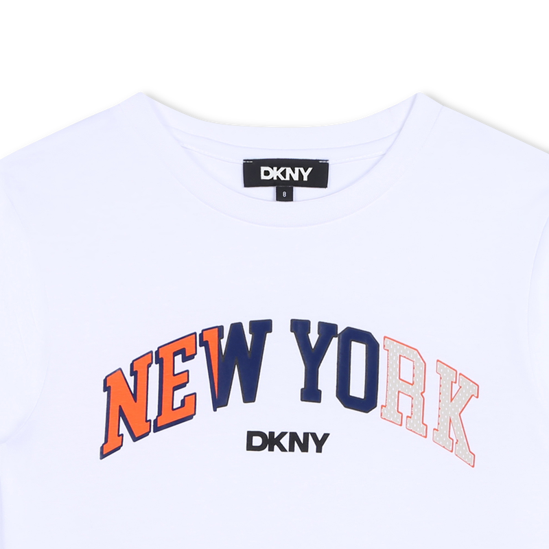 Katoenen T-shirt lange mouwen DKNY 
                        BOY