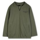 Fleece sweatshirt, KAKI, hi-res