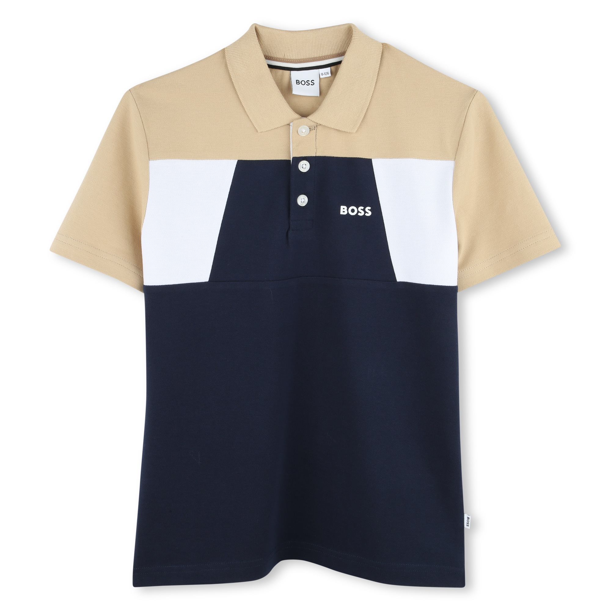 Polo met kleurblokken