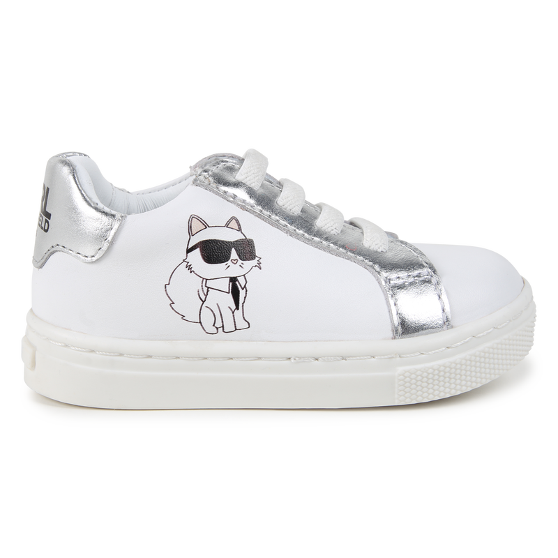Lage lederen sneakers KARL LAGERFELD KIDS 
                        UNISEX