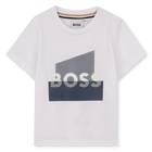 T-shirt met korte mouwen, WIT, hi-res