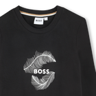 T-shirt met katoen BOSS 
                    GIRL