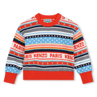 Trui met ingebreide motieven KENZO KIDS 
                    GIRL