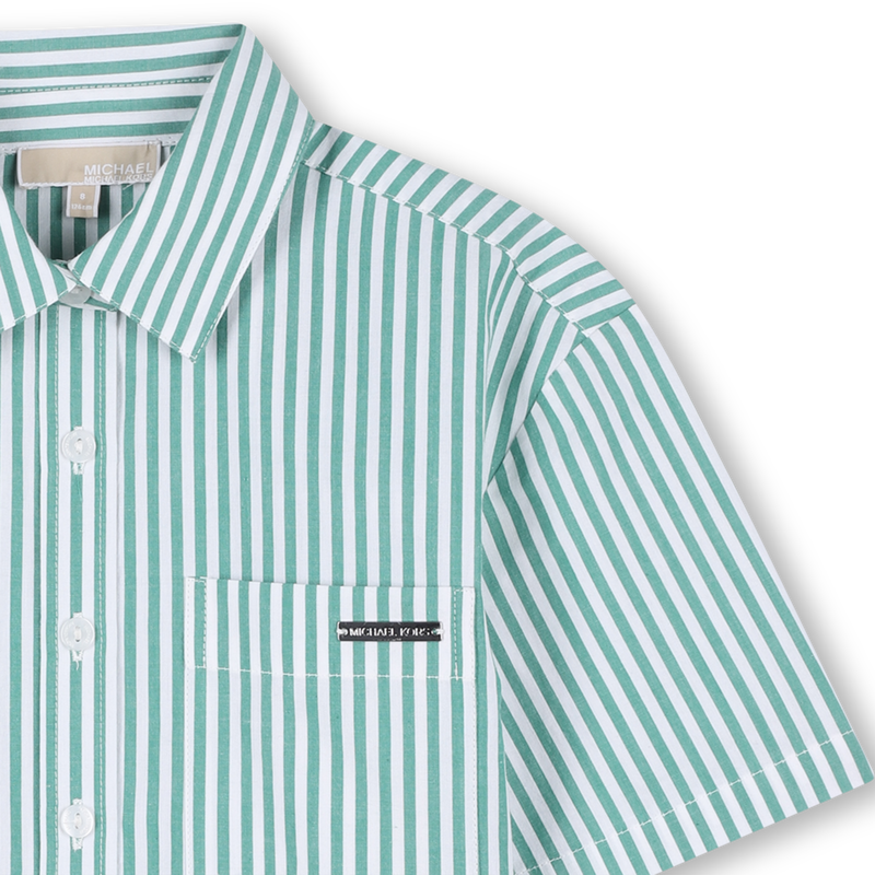 GESTREEPT OVERHEMD MET KORTE MOUWEN MICHAEL KORS 
                        GIRL