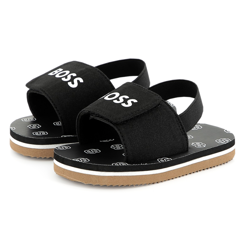 Slippers met klittenband BOSS 
                        BOY