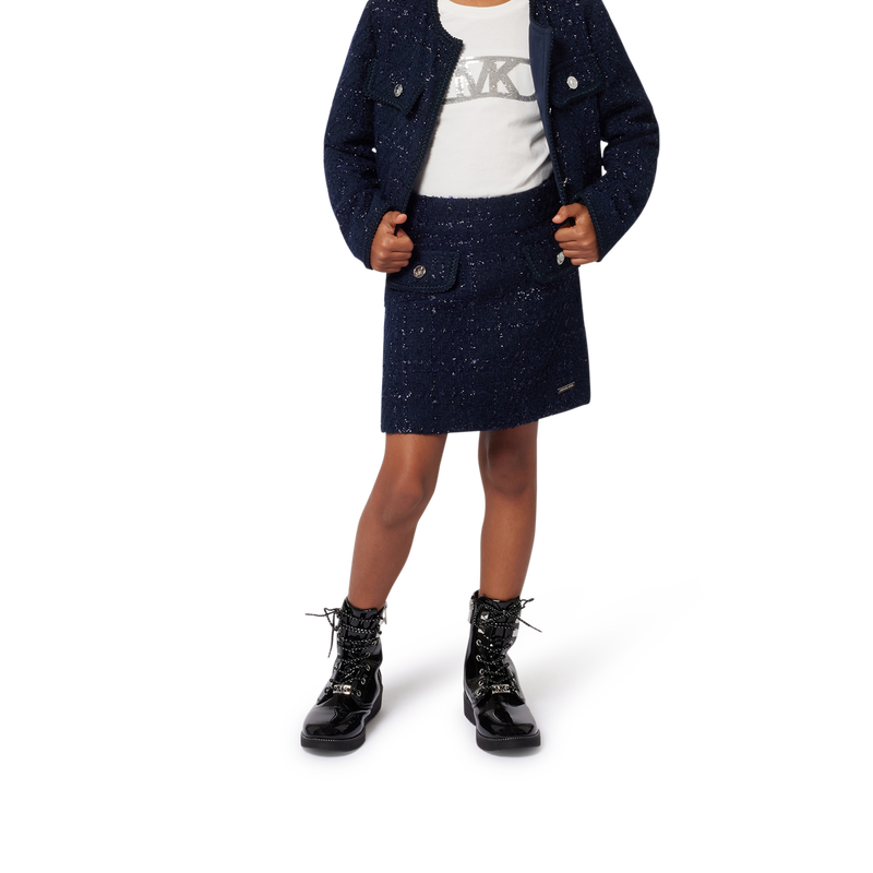 Korte tweed-rok MICHAEL KORS 
                        GIRL