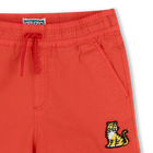 Katoenen bermuda met badge KENZO KIDS 
                    BOY
