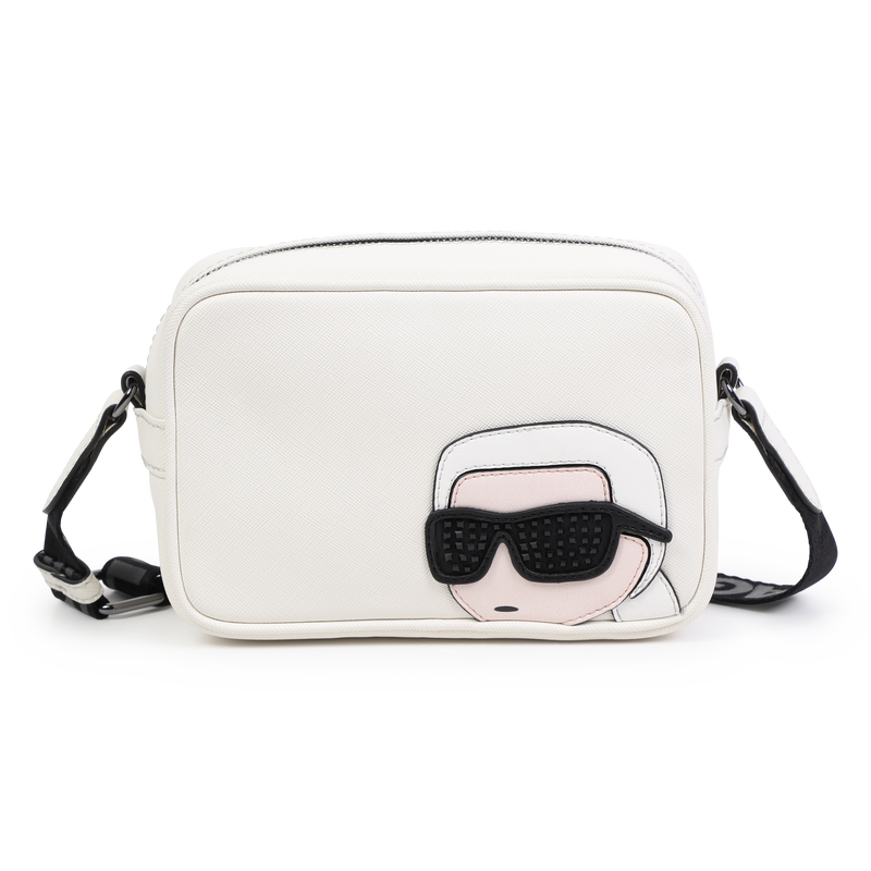 Verstelbare handtas met badge KARL LAGERFELD KIDS 
                        GIRL