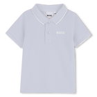 Korte mouwen polo, LICHT BLAUW, hi-res