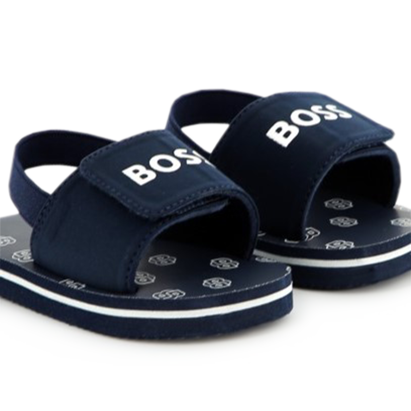 Slippers met klittenband BOSS 
                        BOY