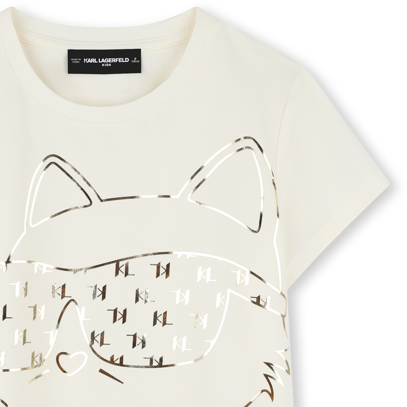 T-shirt met korte mouwen KARL LAGERFELD KIDS 
                        GIRL
