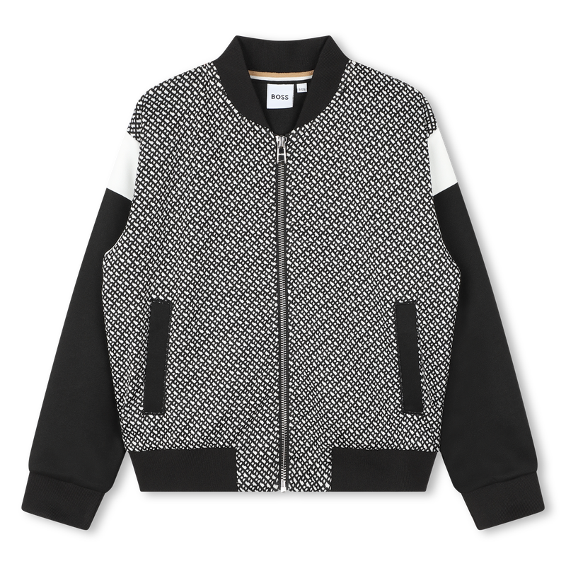 Tweekleurig vest met rits BOSS 
                        GIRL