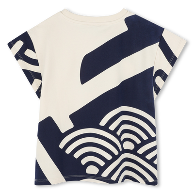Fleece T-shirt met print KENZO KIDS GIRL
