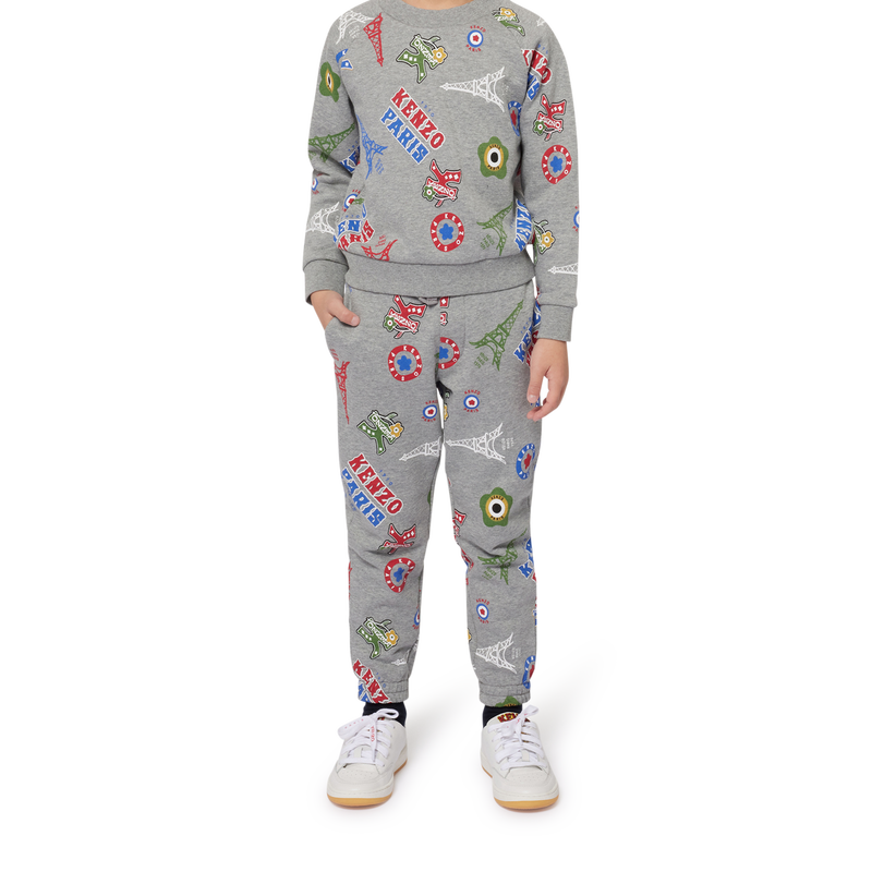 Fleece sweater met opdruk KENZO KIDS 
                        BOY