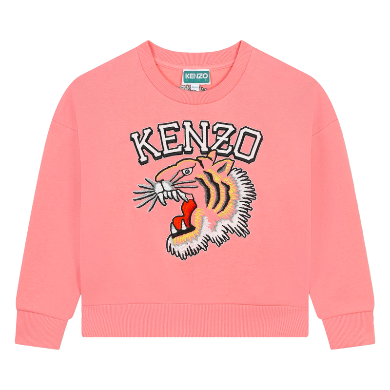 Katoenen sweater borduurwerk KENZO KIDS 
                        GIRL