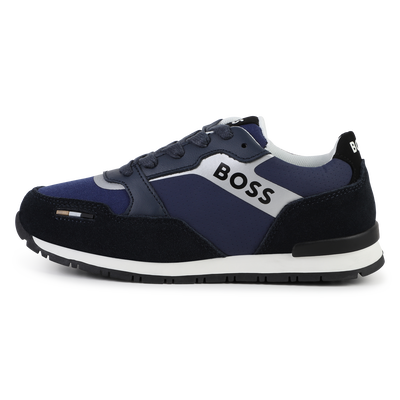 Sneakers met veters en leer BOSS BOY