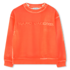 Sweatshirt van fleecekatoen, PERSIK, hi-res