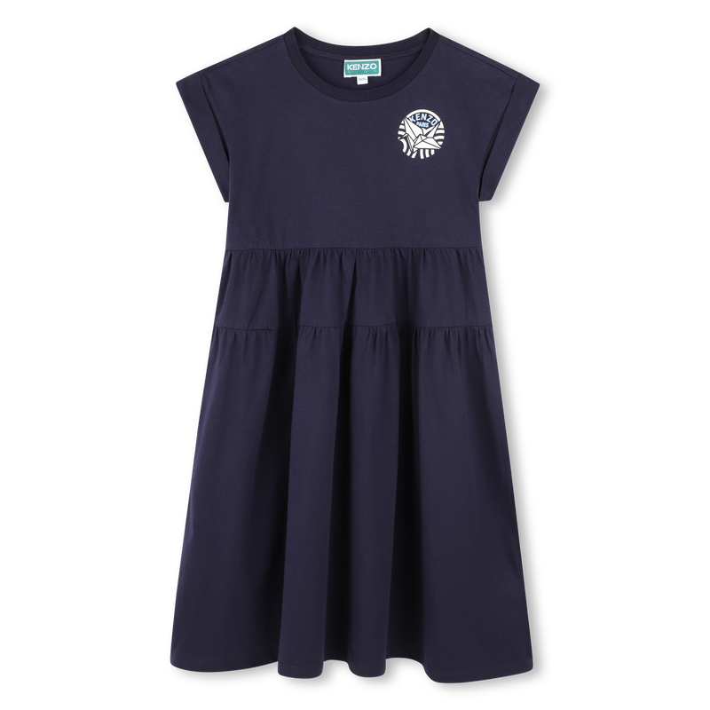 Jurk met inzetstuk KENZO KIDS 
                        GIRL