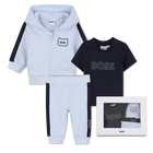 Vest + broek + t-shirt set, LICHT BLAUW, hi-res