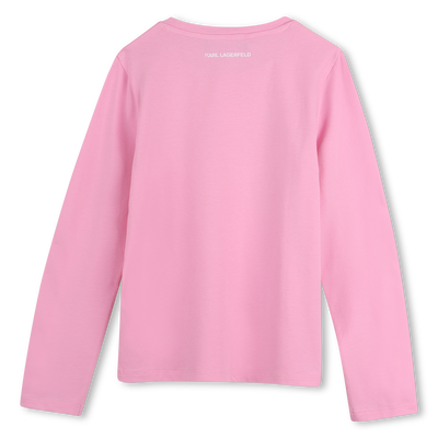 T-shirt met lange mouwen KARL LAGERFELD KIDS MEISJE