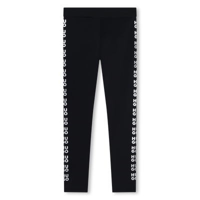 Legging met glanzende logo's HUGO GIRL