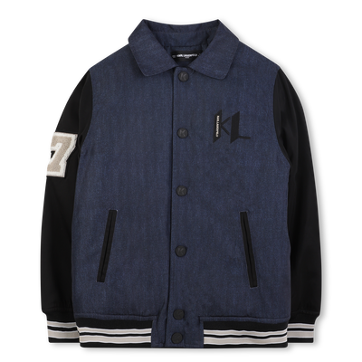 Polyester bomberjack KARL LAGERFELD KIDS BOY