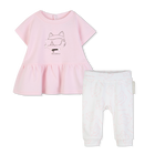 Jurk en legging set KARL LAGERFELD KIDS 
                    GIRL