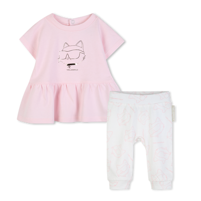 JURK EN LEGGING SET KARL LAGERFELD KIDS GIRL