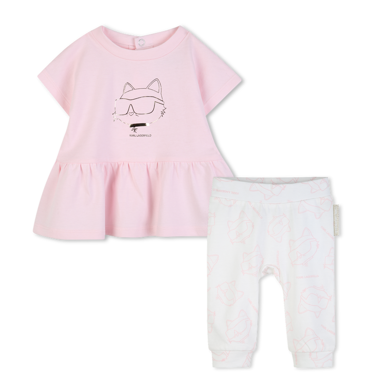 JURK EN LEGGING SET KARL LAGERFELD KIDS 
                        GIRL