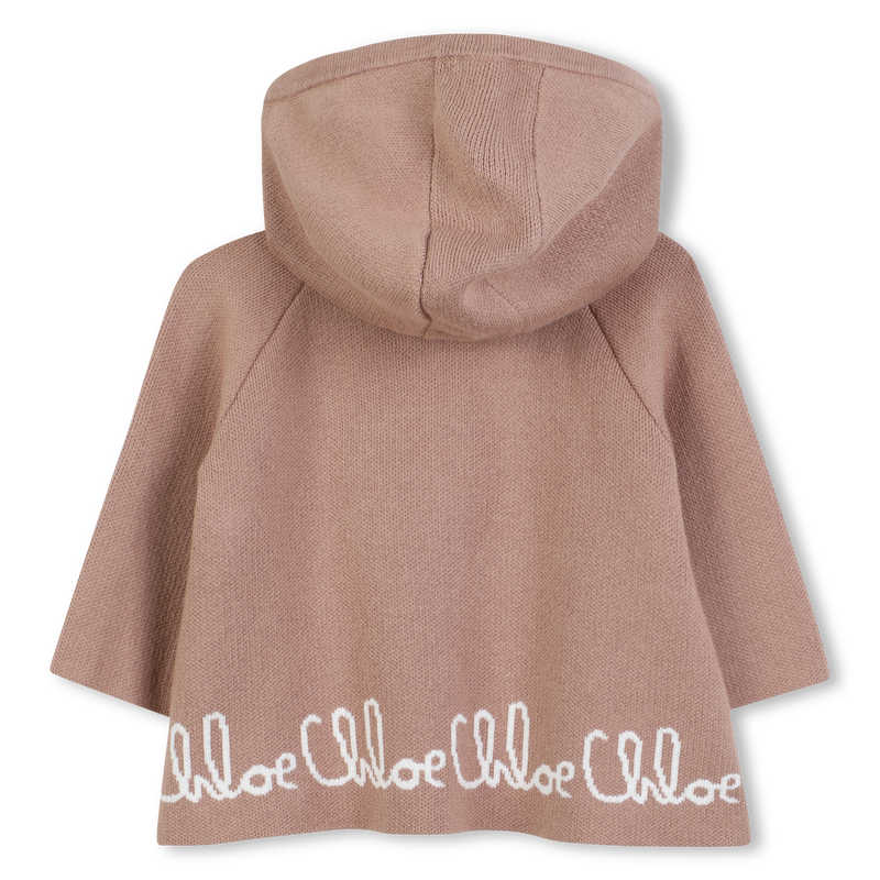 Gebreide cape met capuchon CHLOE 
                        GIRL