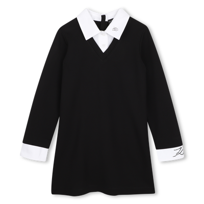 Langarm jurk KARL LAGERFELD KIDS GIRL