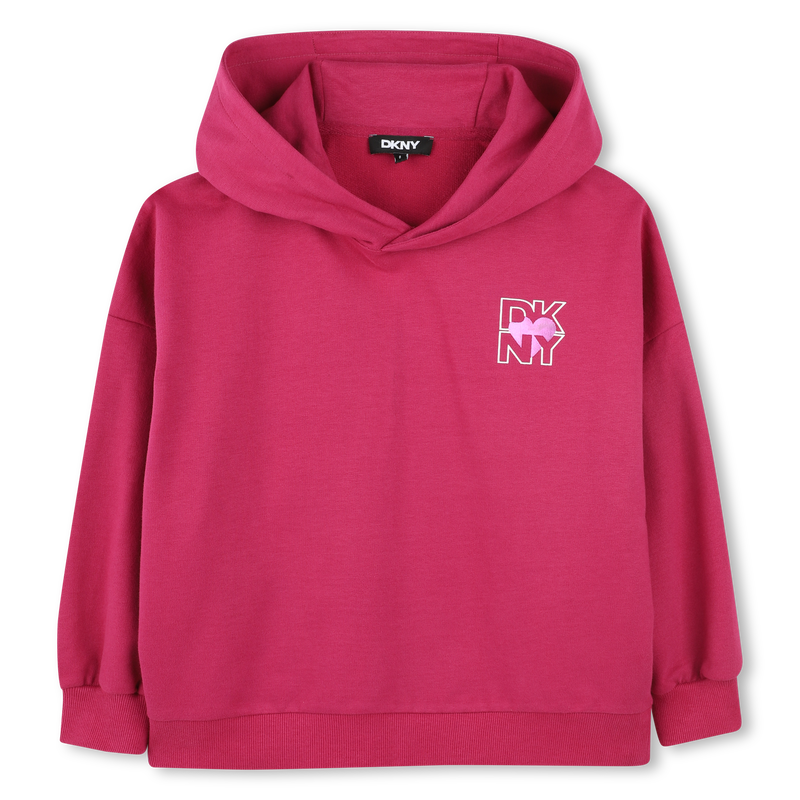 Sweatshirt met glansinkt DKNY 
                        GIRL