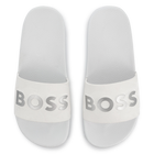 Slippers met reli&euml;flogo BOSS 
                    BOY