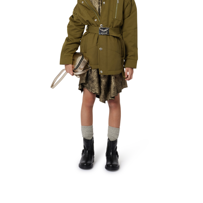 Leren enkellaarsjes met rits ZADIG & VOLTAIRE 
                        GIRL