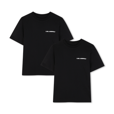 SET VAN 2 T-SHIRTS MET KORTE MOUWEN KARL LAGERFELD KIDS BOY