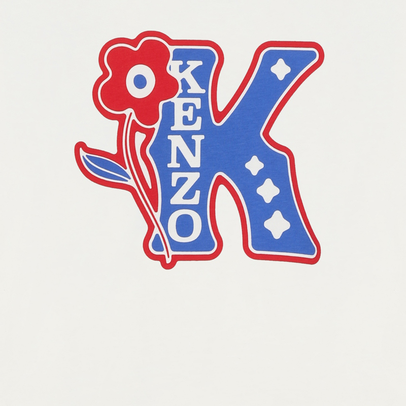 Katoenen T-shirt lange mouwen KENZO KIDS 
                        GIRL