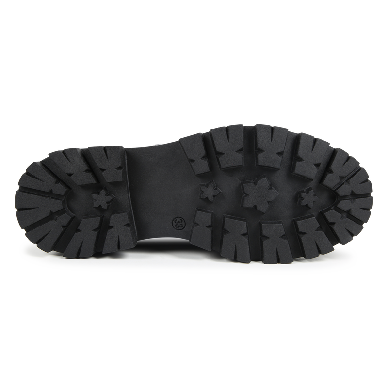 Leren enkellaarsjes met print ZADIG & VOLTAIRE 
                        GIRL