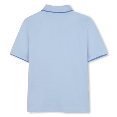 Effen polo van katoenpiqu&eacute; BOSS BOY