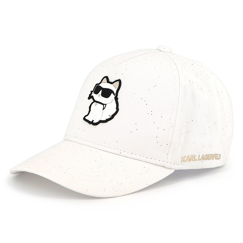 Verstelbare katoenen pet KARL LAGERFELD KIDS 
                        GIRL